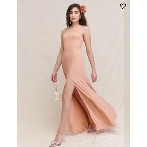 Reformation Evelyn dress size 4 color champagne NWOT